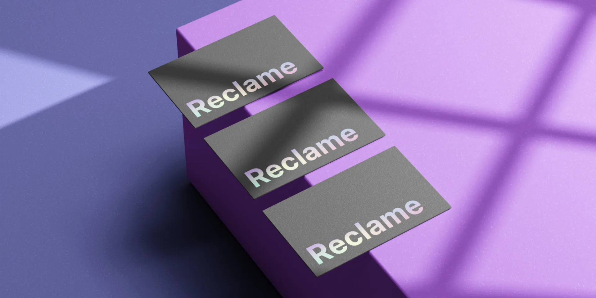 Zdjęcie przedstawiające mockup wizytówek firmy nadrzędnej - reclame.pl